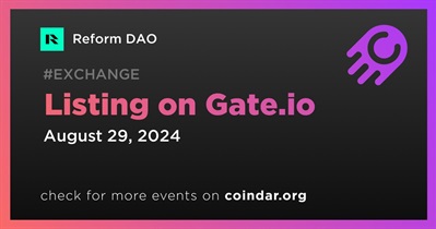 Reform DAO to Be Listed on Gate.io