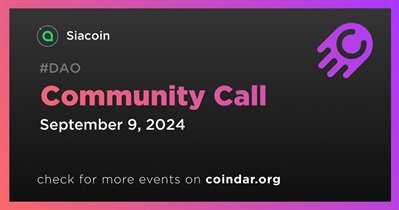 Siacoin to Host Community Call on September 9th