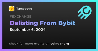 Tamadoge to Be Delisted From Bybit on September 6th