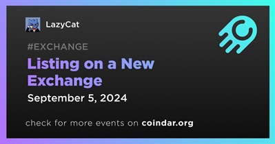 LazyCat to Be Listed on New Exchange on September 5th