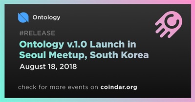 Ontology v.1.0 在韩国首尔 Meetup 发布