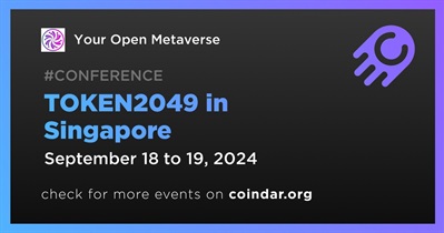 Your Open Metaverse to Participate in TOKEN2049 in Singapore on September 18th