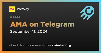 WeWay to Hold AMA on Telegram on September 11th