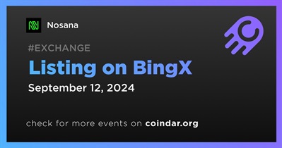 Nosana to Be Listed on BingX  on September 12th