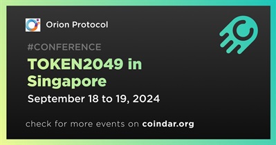 Orion Protocol to Participate in TOKEN2049 in Singapore on September 18th