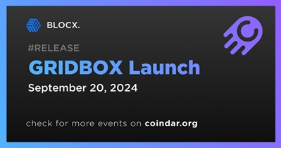 BLOCX. to Launch GRIDBOX on September 20th