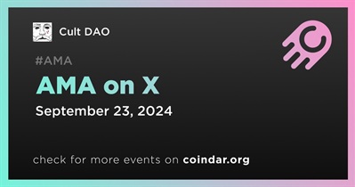 Cult DAO to Hold AMA on X on September 23rd