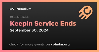 Metadium to Cease Keepin Service on September 30th