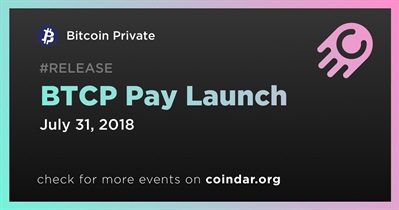 BTCP Pay Launch