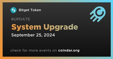 Bitget Token to Conduct System Upgrade on September 25th