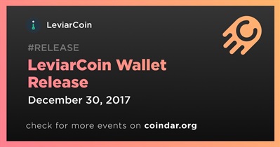 Lanzamiento de la billetera LeviarCoin
