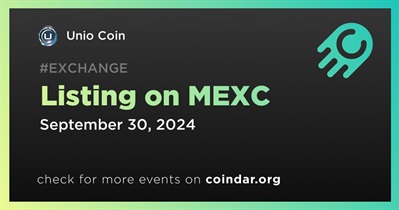 Unio Coin to Be Listed on MEXC on September 30th