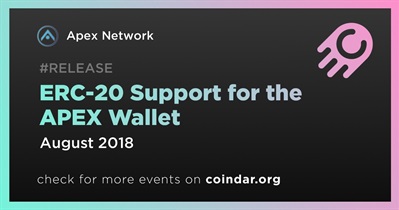 ERC-20 Support for the APEX Wallet