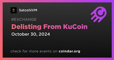 SatoshiVM to Be Delisted From KuCoin on October 28th