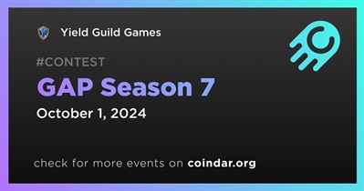 Yield Guild Games to Hold New GAP Season 7