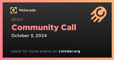 Metacade to Host Community Call on October 3rd