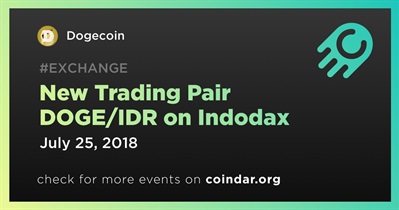 New Trading Pair DOGE/IDR on Indodax