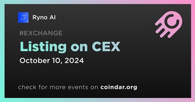 Ryno AI’s First CEX Listing Scheduled for October 10