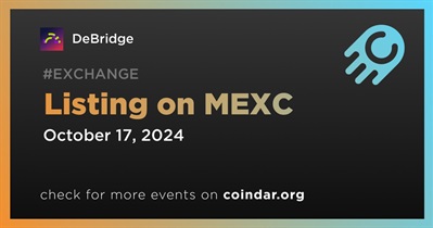 DeBridge to Be Listed on MEXC