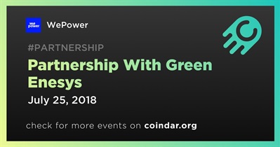 Partnership With Green Enesys