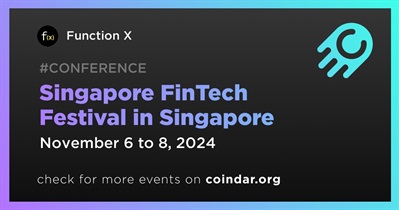 Function X to Participate in Singapore FinTech Festival in Singapore on November 6th