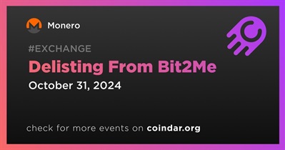 Monero to Be Delisted From Bit2Me on October 31st