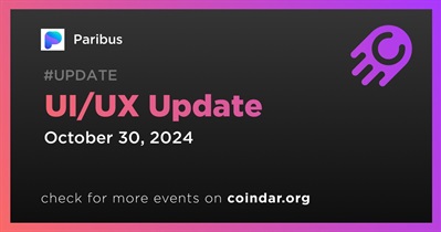 Paribus to Release UI/UX Update on October 30th