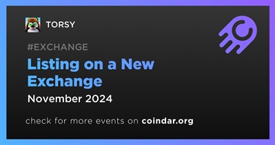 TORSY to Be Listed on New Exchange in November