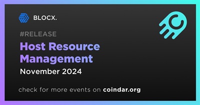 BLOCX. to Launch Host Resource Management in November