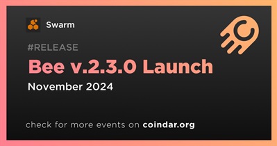 Swarm to Release Bee v.2.3.0 in November