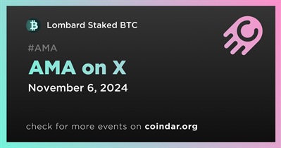 Lombard Staked BTC to Hold AMA on X on November 6th