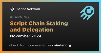 Script Network to Launch Script Chain Staking and Delegation in November