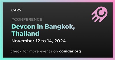 CARV to Participate in Devcon in Bangkok on November 12th