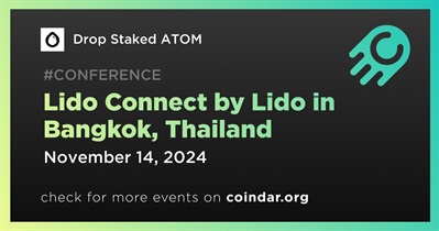 Drop Staked ATOM to Participate in Lido Connect by Lido in Bangkok on November 14th