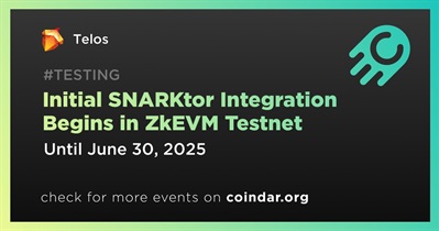 A integração inicial do SNARKtor começa no ZkEVM Testnet