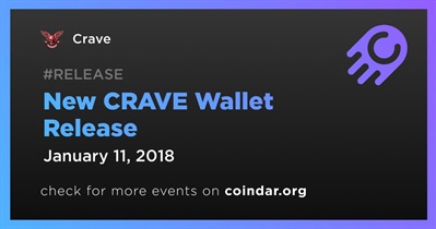 New CRAVE Wallet Release
