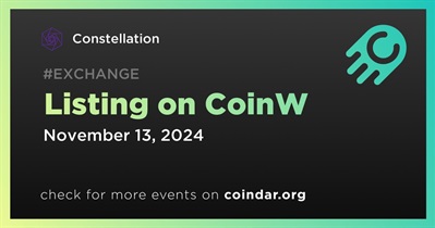 Constellation to Be Listed on CoinW on November 13th