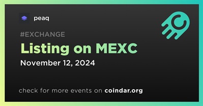 Peaq to Be Listed on MEXC