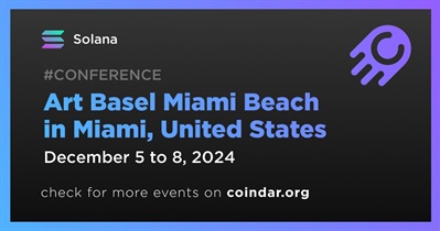 Solana to Participate in Art Basel Miami Beach in Miami on December 5th