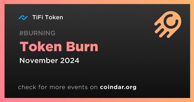 TiFi Token to Hold Token Burn in November