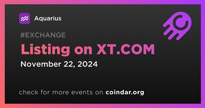 Aquarius to Be Listed on XT.COM on November 22nd