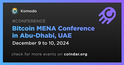 Komodo to Participate in Bitcoin MENA Conference in Abu-Dhabi on December 9th