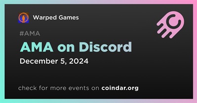 Warped Games to Hold AMA on Discord on December 5th