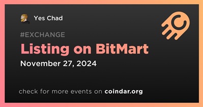 Yes Chad to Be Listed on BitMart on November 27th