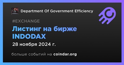 INDODAX проведет листинг Department Of Government Efficiency 28 ноября