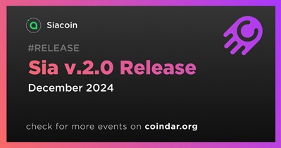 Siacoin to Release Sia v.2.0 in December