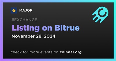 MAJOR to Be Listed on Bitrue