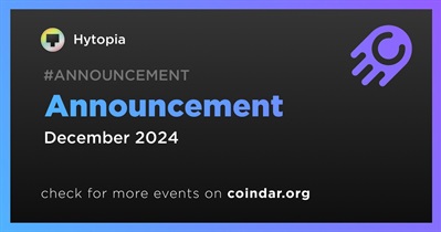 Hytopia to Make Announcement in December