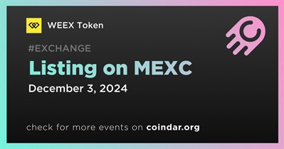 WEEX Token to Be Listed on MEXC