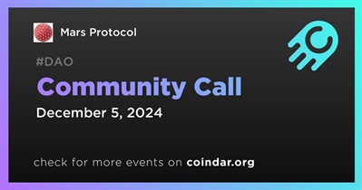 Mars Protocol to Host Community Call on December 5th